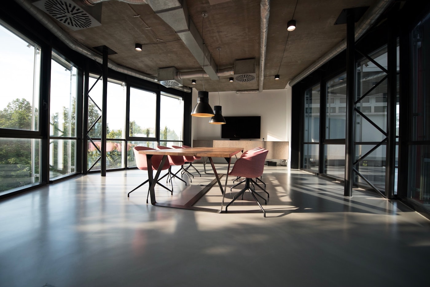 Professional investment workspace